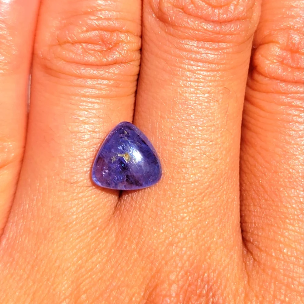 14+ Carat Tanzanite Cabochon Parcel - Picture 8 of 9